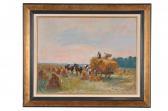 LECOURT Raymond Louis 1882-1946,La moisson,Salles de ventes Pillet FR 2017-12-03