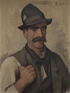 LEDDA Marius 1880-1969,Ritratto di uomo con baffi e cappello,Il Ponte Casa D'aste Srl IT 2016-05-10