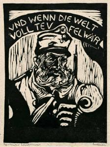 LEDERER Fritz 1878-1949,und wenn die Welt voll Teufel wär,Galerie Bassenge DE 2019-04-16