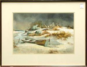 LEDESMA Ralph 1910-1993,Boat Docked at Water's Edge,Clars Auction Gallery US 2010-03-13