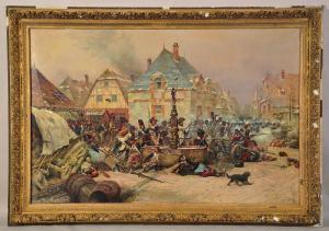 LEDRU Albert Ferdinand,«Episode de la bataille 
de Wissembou,1793,Salles de ventes Pillet 2013-06-09