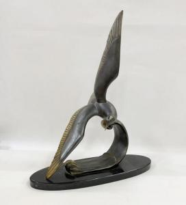 LEDUCCI M,seagull in flight,The Cotswold Auction Company GB 2022-08-09