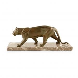 LEDUCQ M. 1879-1955,ART DECO FIGURE OF A PANTHER,1930,Lyon & Turnbull GB 2024-04-17