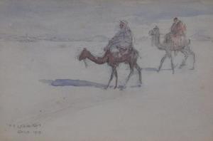 Ledwith Gaza P.G,Arabs cross the dessert astride ca,1918,Bamfords Auctioneers and Valuers 2017-09-27