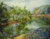 LEE ANDRESS ANNIE,River Scene with Bluebonnets,1930,Heritage US 2009-01-24