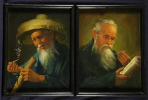 LEE BILL,studies of Oriental bearded gentlemen,Biddle and Webb GB 2013-07-05