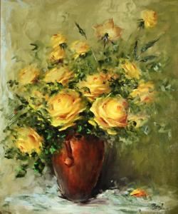 LEE CRAIG Nora 1915-2006,Still life with yellow roses,Bonhams GB 2013-09-29