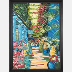 LEE MICHAEL 1972,Tropical Scene,Gray's Auctioneers US 2017-02-15