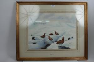 LEE Roger 1900-1900,Grouse on a snow covered hill,Reeman Dansie GB 2016-04-12