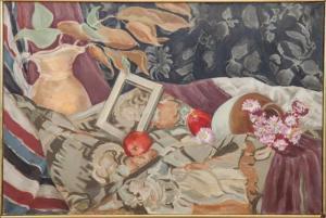 LEE Sondra,Tapestry and Magnolia Leaves,1973,Stair Galleries US 2016-02-05