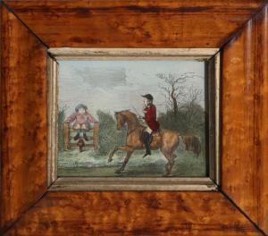 LEECH John 1817-1864,Untitled - Two People and Horse,1846,Ro Gallery US 2018-08-23
