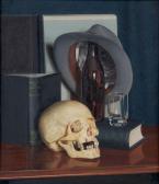 LEECH Michael,Still life of books, skull, a bottle and hat,Dreweatt-Neate GB 2012-10-17