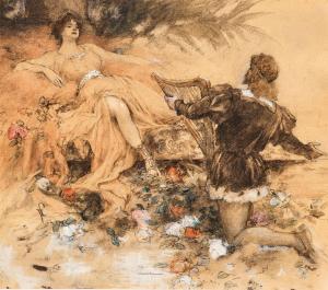 LEEKE Ferdinand 1859-1923,Tannhäuser und Venus im Venusberg,Palais Dorotheum AT 2023-10-04
