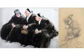 LEEKS Alfred,Three Breton women,The Cotswold Auction Company GB 2015-08-25