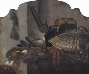 LEEMANS Anthonie,A 'desus-de-porte' of a hunting still life with a ,1670,Christie's 2015-11-17