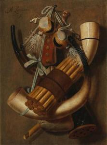 LEEMANS Antonius 1631-1673,A still life with hunting equipment,Palais Dorotheum AT 2016-10-18
