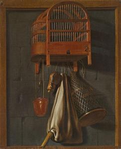 LEEMANS Antonius 1631-1673,Hunt Still Life with a Bird in a Cage,1663,Lempertz DE 2018-05-16