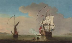LEEMANS Thomas 1700-1700,A flagship announcing her departure from the Medwa,Christie's GB 2008-10-29