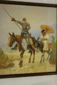LEEMKER Bernard 1899-1990,Don Quichotte en Sancho Panchez,Venduehuis NL 2011-04-13