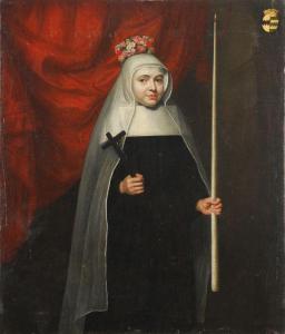 LEERMANS Pieter 1655-1706,Portrait of a nun holding a crucifix and a taper,Dreweatt-Neate 2011-10-12