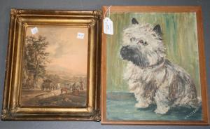 LEESON H. K 1900,Study of a Cairn Terrier,Tooveys Auction GB 2013-05-15