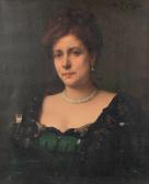 LEFEBVRE A. 1800-1900,Portrait de femme,1911,Delorme-Collin-Bocage FR 2022-06-15