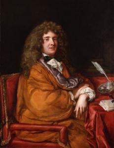 LEFEBVRE Claude 1632-1675,Portrait de gentilhomme à sa table de travail,Aguttes FR 2022-06-28