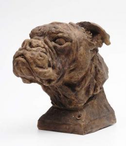 LEFEBVRE Geo 1876-1953,Tête de chien Boxer,1911,Delorme-Collin-Bocage FR 2008-04-01