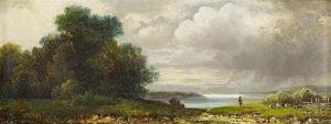 LEFEUBURE Karl 1847-1911,Landschaft mit aufziehendem Unwetter,Van Ham DE 2018-01-31