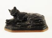 LEFEVRE Géo 1876-1953,Chat couché,1927,Ruellan FR 2020-01-25