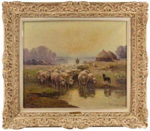 LEFEVRE Marie 1840-1913,Le retour du troupeau,Osenat FR 2020-11-24