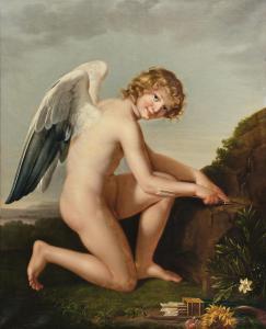 LEFEVRE ROBERT JACQUES FRANCOIS FAUST 1755-1830,Cupid Sharpening His Arrows, after,Palais Dorotheum 2025-04-28