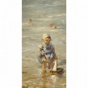 LEFORT Jean Louis 1875-1954,LITTLE GIRL ON THE BEACH,Waddington's CA 2013-12-10