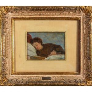 LEGA Silvestro 1826-1895,Figura femminile addormentata,Boetto IT 2024-03-05