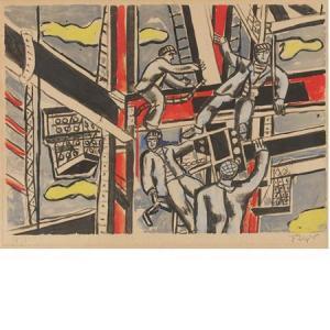 LEGER Fernand 1881-1955,[CONSTRUCTION WORKERS],1950,William Doyle US 2009-11-04