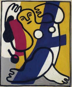 LEGER Fernand 1881-1955,Danseuse en jaune et bleu,1943,Christie's GB 2016-06-23