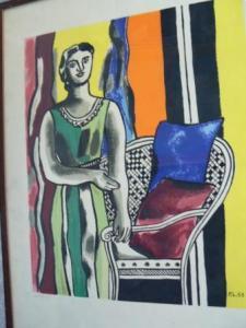 LEGER Fernand 1881-1955,Femme à la chaise,1953,Pays de Fayence FR 2013-03-24