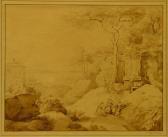 LEGRAND Auguste Claude 1765-1815,Paysage animé,1829,Siboni FR 2018-11-18