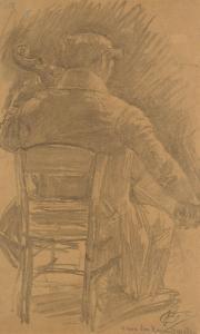 LEGRAND Louis Auguste M 1863-1951,Portrait du violoncellist,Artcurial | Briest - Poulain - F. Tajan 2023-09-26
