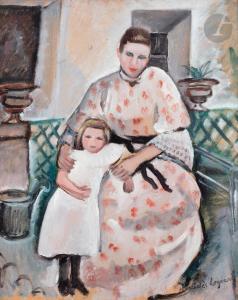 LEGRAND Mercédès 1893-1945,Mère et enfant,1940,Ader FR 2023-10-27