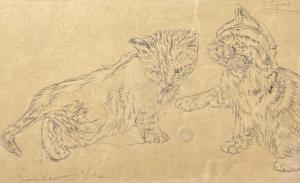 LEGRAND René 1847-1923,Jeunes chats "Etude",Boisgirard - Antonini FR 2024-04-02