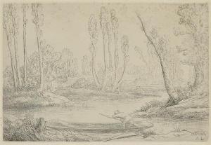 LEGROS Alphonse 1837-1911,River Punt,Leonard Joel AU 2015-11-16