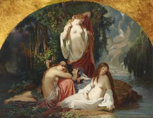 LEHMANN Henri 1814-1882,Les baigneuses - Les filles de la source,Christie's GB 2023-10-20
