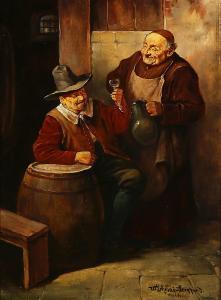 LEHMANN LEONHARD Wilhelm 1877-1954,Die Weinprobe,Zeller DE 2022-07-13
