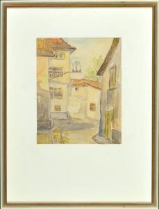 LEHMER Max 1907-1992,Blick in Altstadtgasse,1946,Allgauer DE 2016-04-08