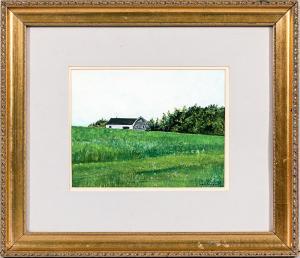 LEHTONEN Louis 1900,Meadow Scene with a Barn,Skinner US 2017-06-23