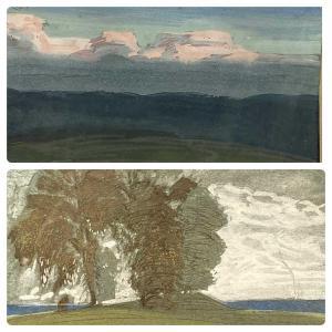 LEIBER Otto Ferdinand 1878-1958,landscape,1910,Rogers Jones & Co GB 2024-02-13