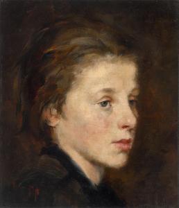 LEIBL Wilhelm 1844-1900,Portrait of a boy,1869/70,Villa Grisebach DE 2023-06-01