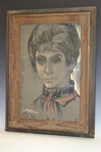 LEIBMAN Ruth Sylvia 1927-2000,Portrait of a Lady,1964,Bamfords Auctioneers and Valuers GB 2016-10-26