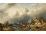 LEICKERT Charles Henri Joseph,THE APPROACHING STORM,1867,Ivey-Selkirk Auctioneers 2008-12-13